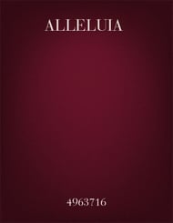 Alleluia TTBB choral sheet music cover Thumbnail